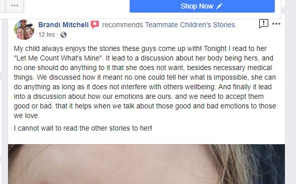 Teammate children's stories review.